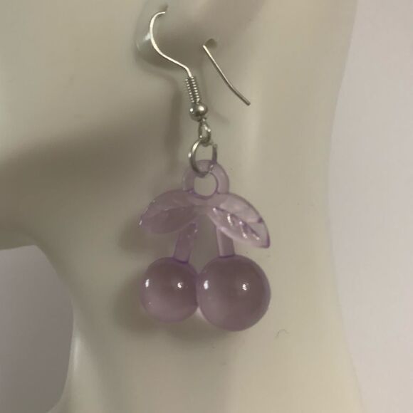 Cherry Statement Earrings  - Picture 2 of 2